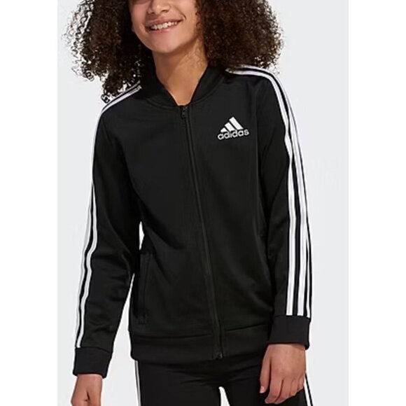 Adidas Big Girl's Track Jacket - Picture 2 of 8